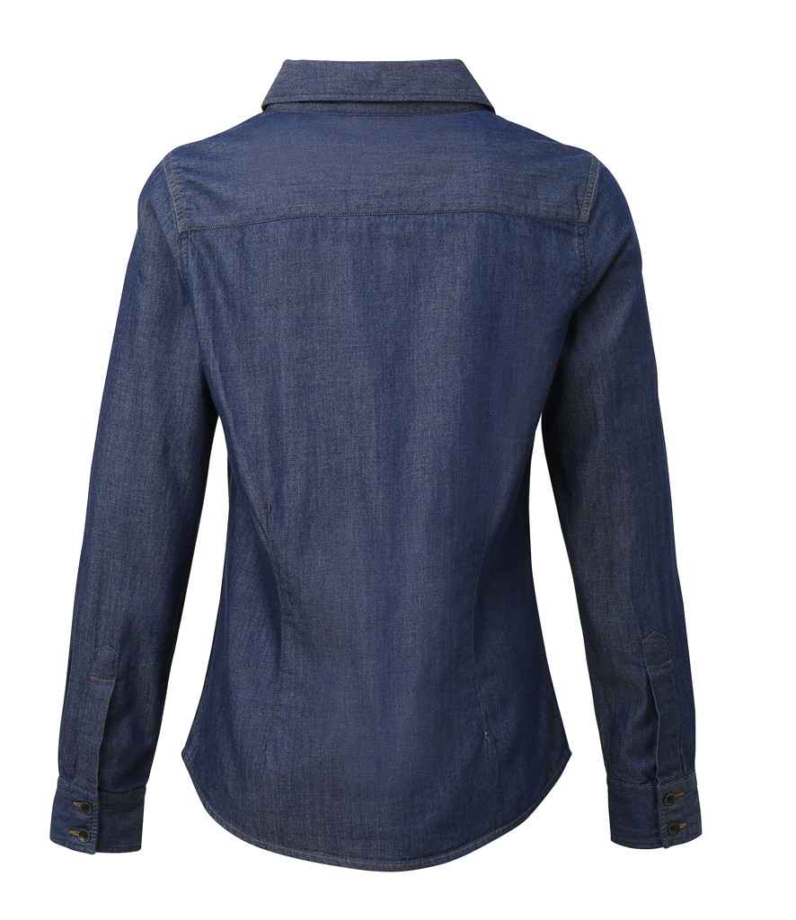 Premier Ladies Jeans Stitch Denim Shirt in Classic Denim Styles
