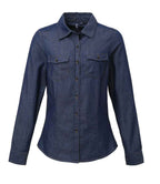 Premier Ladies Jeans Stitch Denim Shirt in Classic Denim Styles