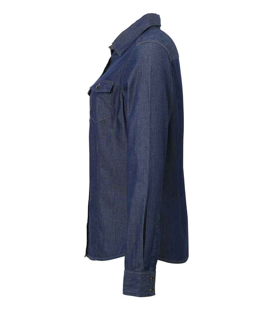 Premier Ladies Jeans Stitch Denim Shirt in Classic Denim Styles