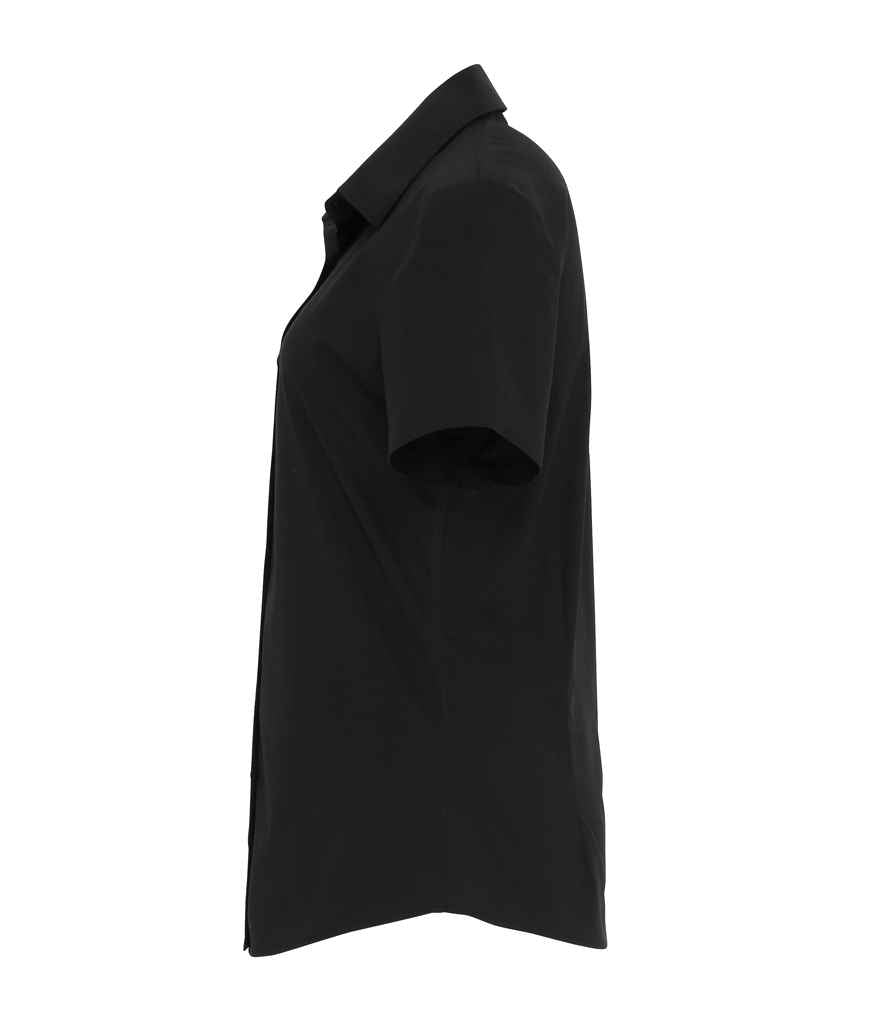 Premier Ladies Short Sleeve Stretch Fit Poplin Shirt – Classic Comfortable Fit