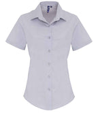 Premier Ladies Short Sleeve Stretch Fit Poplin Shirt – Classic Comfortable Fit