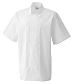 Premier Short Sleeve Chef's Jacket with Durable Fabric and Comfortable Fit for Professional Kitchens