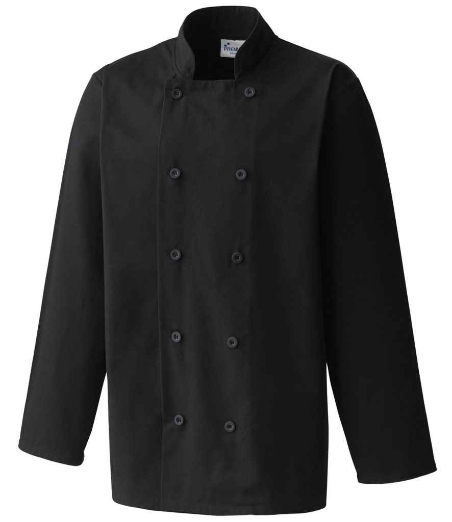 Premier Long Sleeve Chef's Jacket – Durable and Professional Culinary Workwear for Chefs
