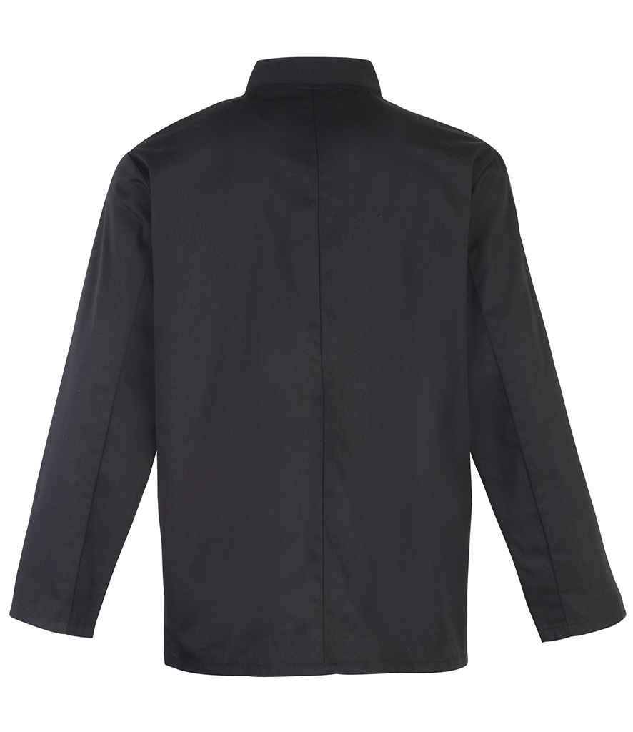 Premier Unisex Long Sleeve Stud Front Chef's Jacket with Durable, Professional Design
