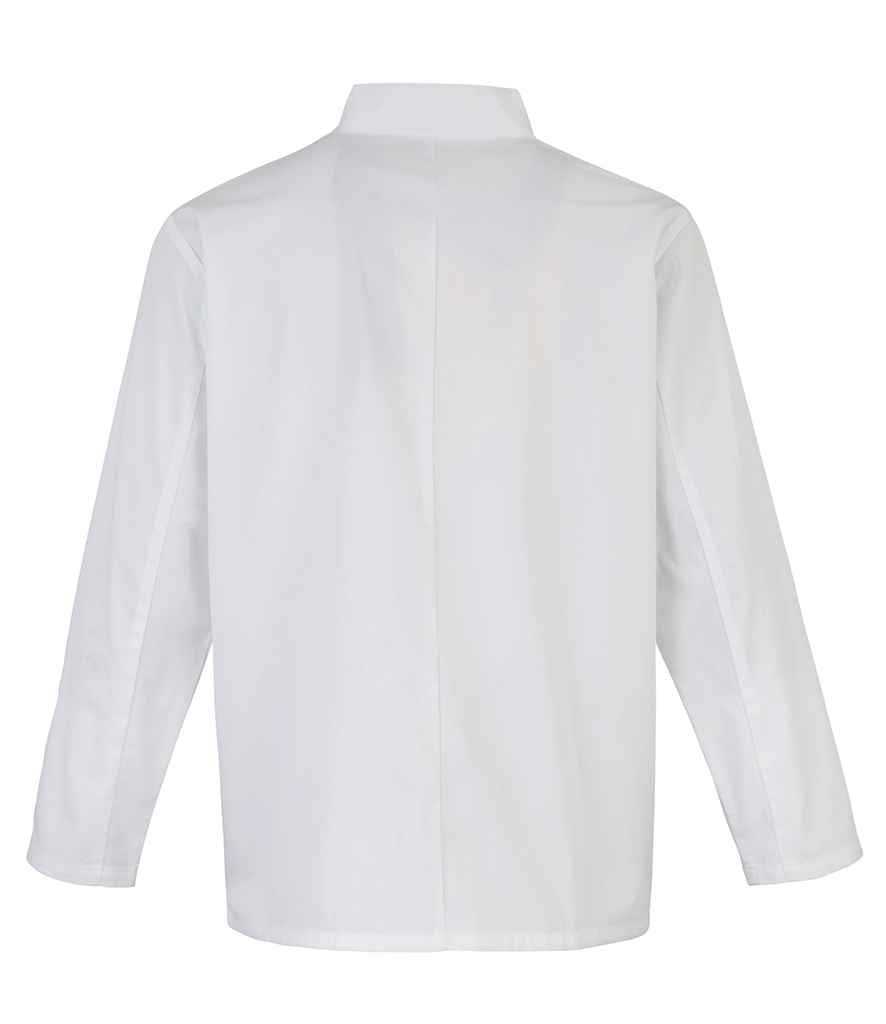 Premier Unisex Long Sleeve Stud Front Chef's Jacket with Durable, Professional Design