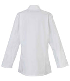 Premier Ladies Long Sleeve Chef's Jacket | White