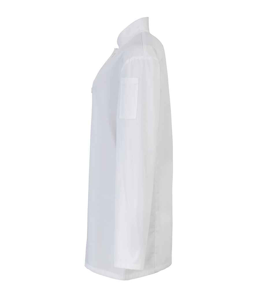 Premier Ladies Long Sleeve Chef's Jacket | White