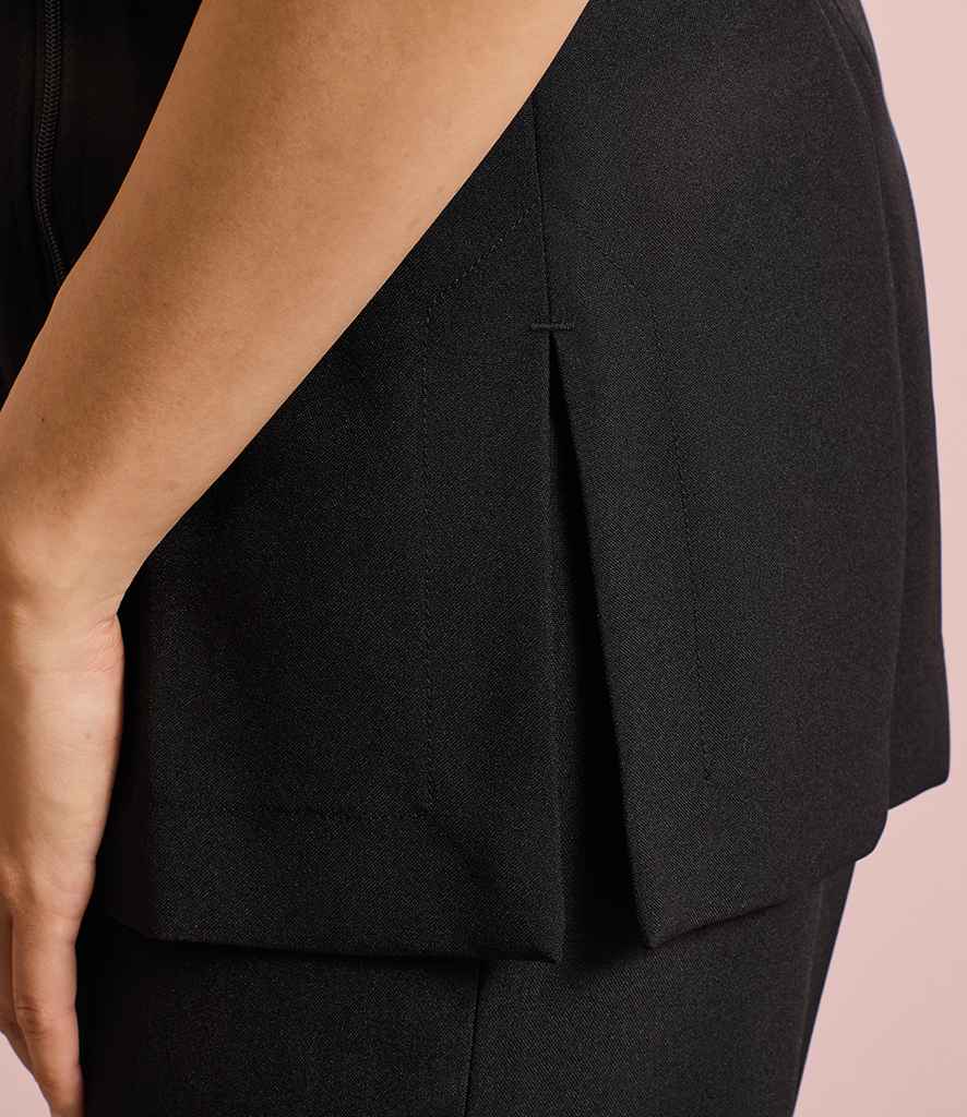 Premier Ladies Camellia Short Sleeve Tunic | Black