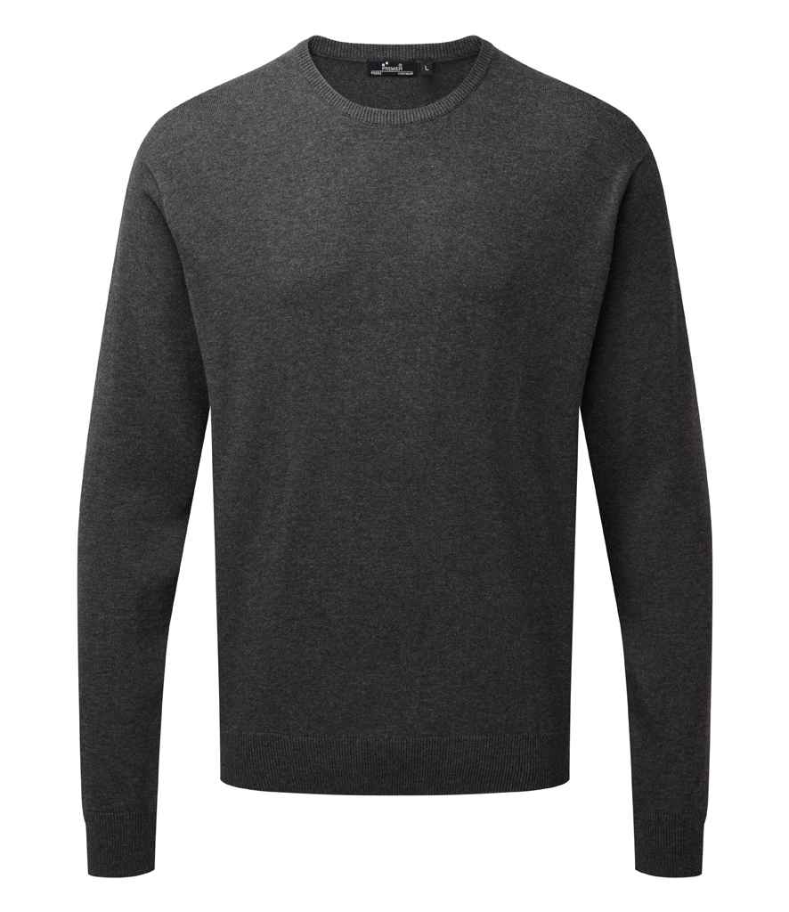 Premier Cotton Rich Crew Neck Sweater in a Classic, Comfortable Design for Everyday Wear