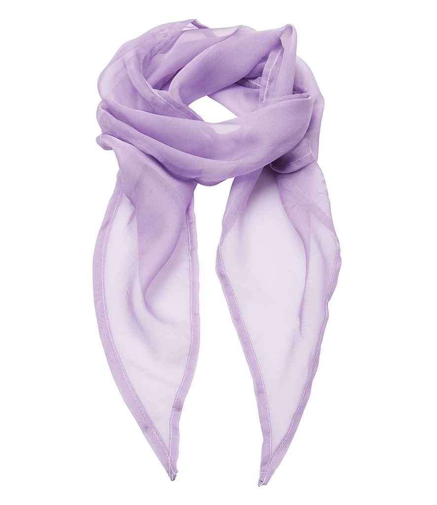 Premier 'Colours' Chiffon Scarf – Elegant Lightweight Accessory in a Range of Shades