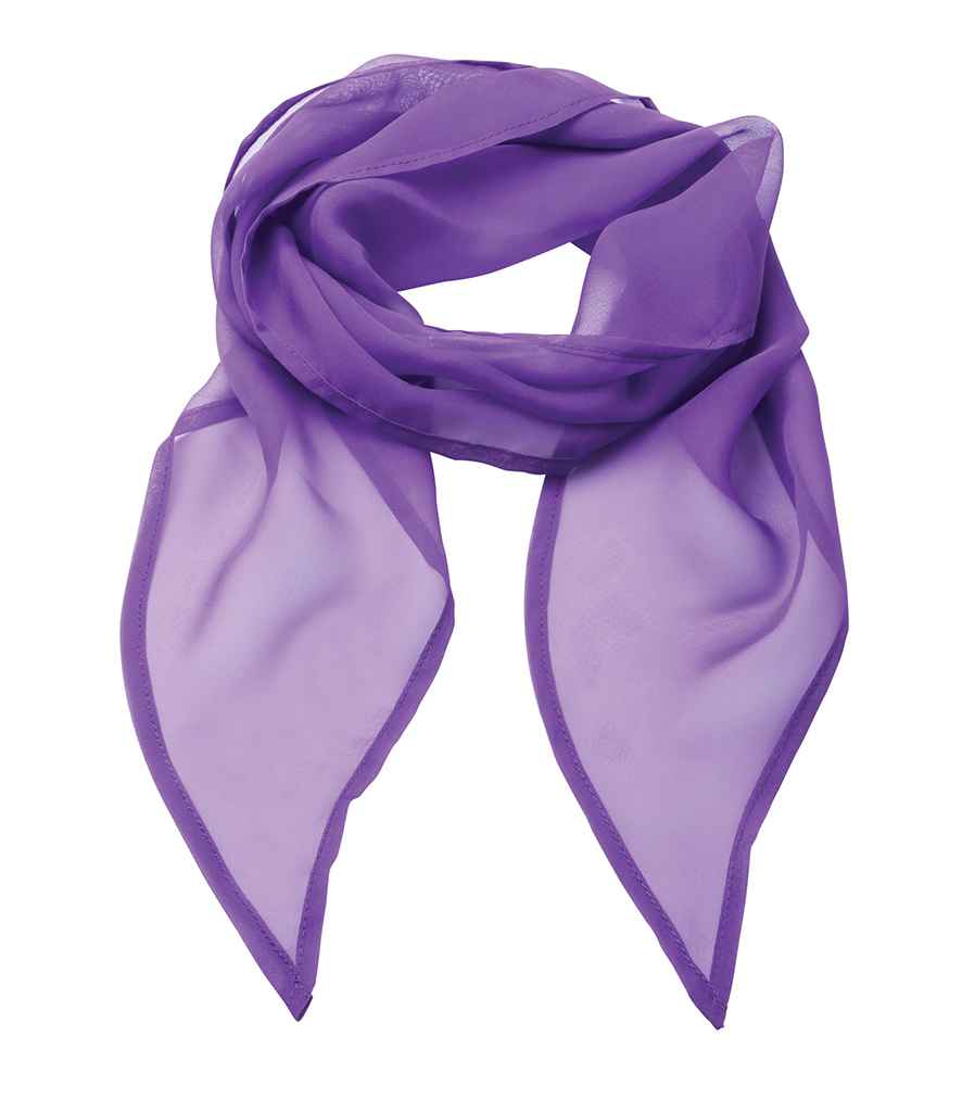 Premier 'Colours' Chiffon Scarf – Elegant Lightweight Accessory in a Range of Shades