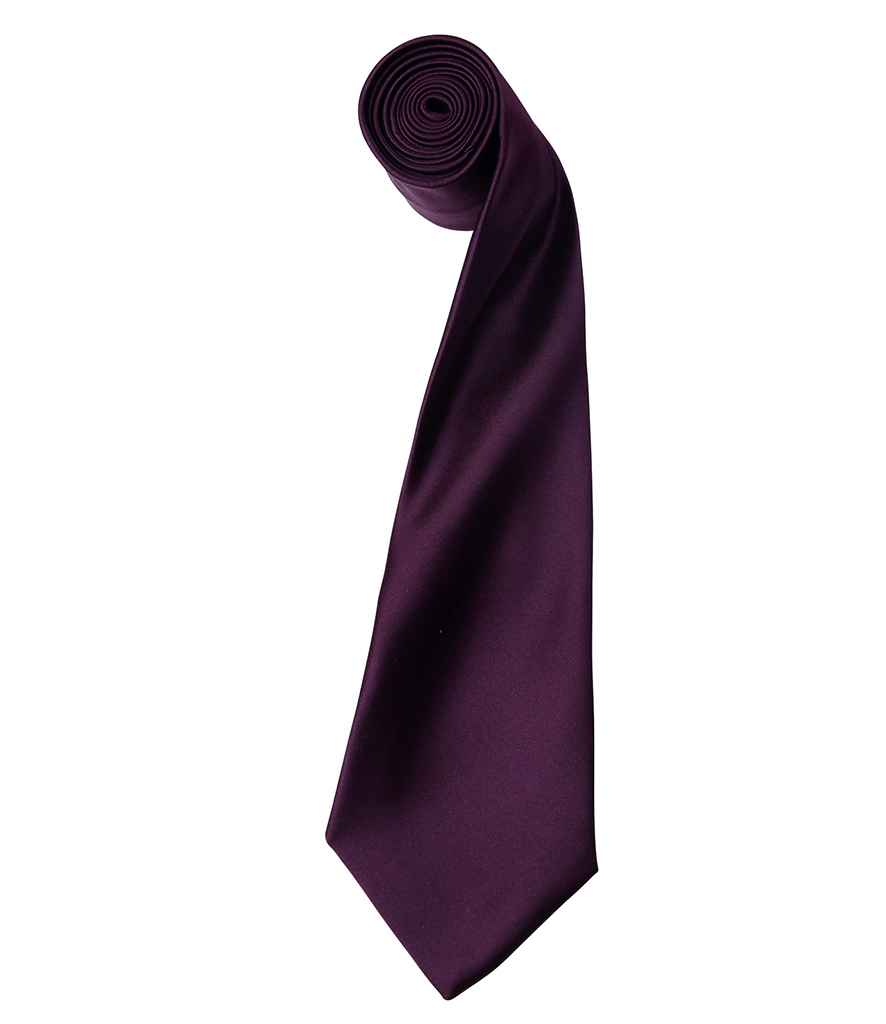Premier 'Colours' Satin Tie Collection in Vibrant Shades for Elegant Style