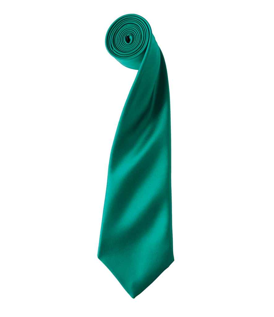 Premier 'Colours' Satin Tie Collection in Vibrant Shades for Elegant Style