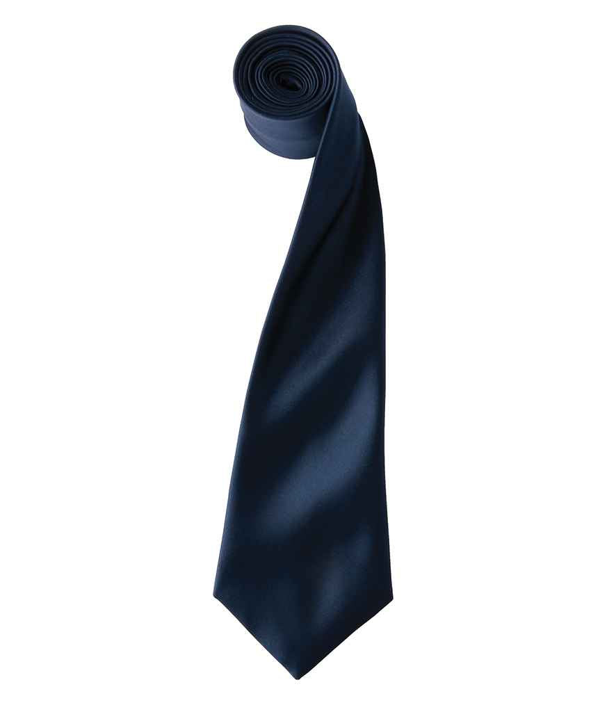 Premier 'Colours' Satin Tie Collection in Vibrant Shades for Elegant Style