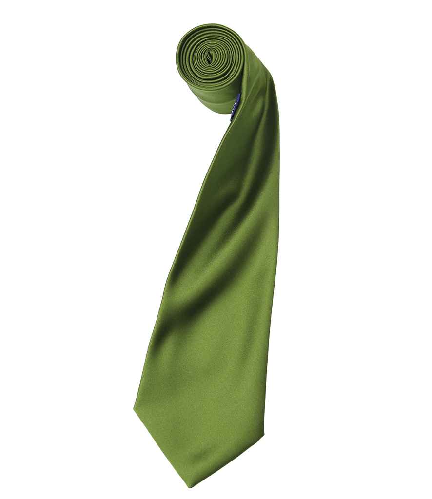 Premier 'Colours' Satin Tie Collection in Vibrant Shades for Elegant Style