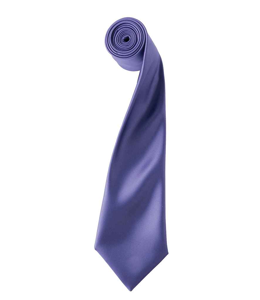 Premier 'Colours' Satin Tie Collection in Vibrant Shades for Elegant Style