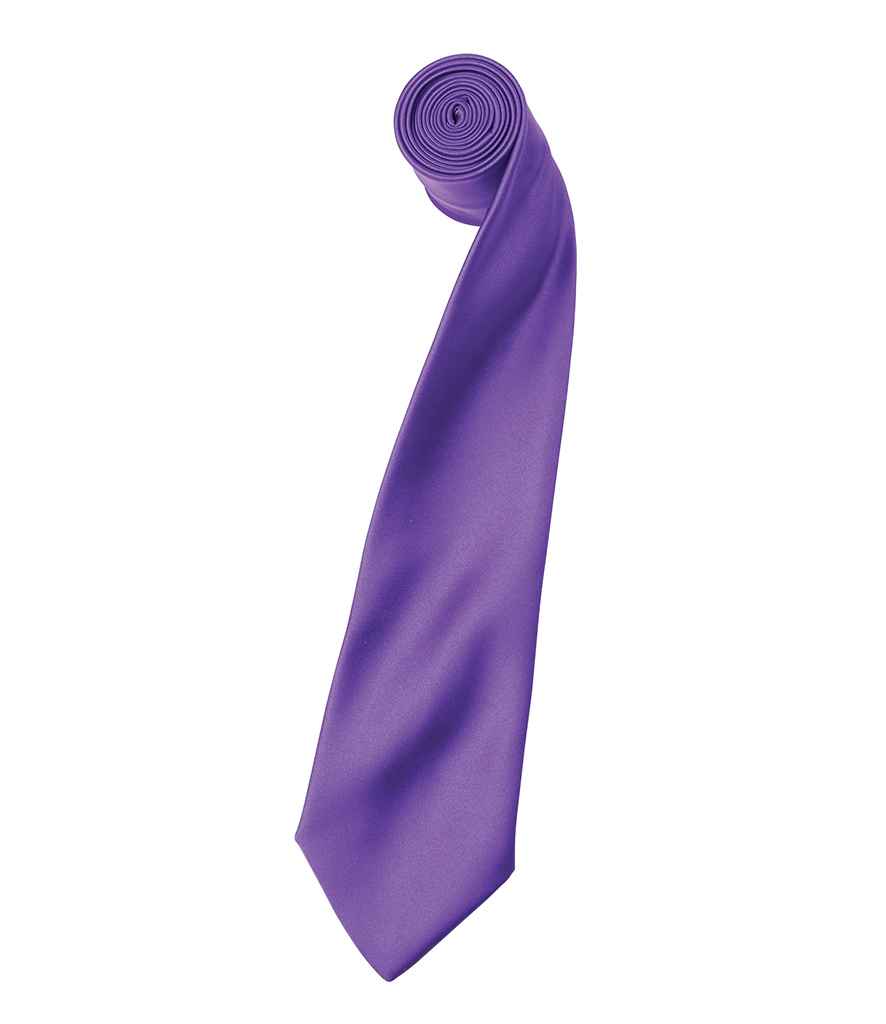 Premier 'Colours' Satin Tie Collection in Vibrant Shades for Elegant Style