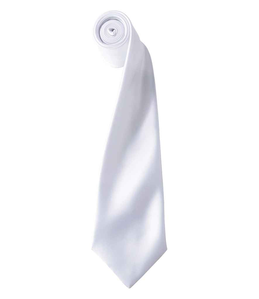 Premier 'Colours' Satin Tie Collection in Classic Shades for Elegant Style