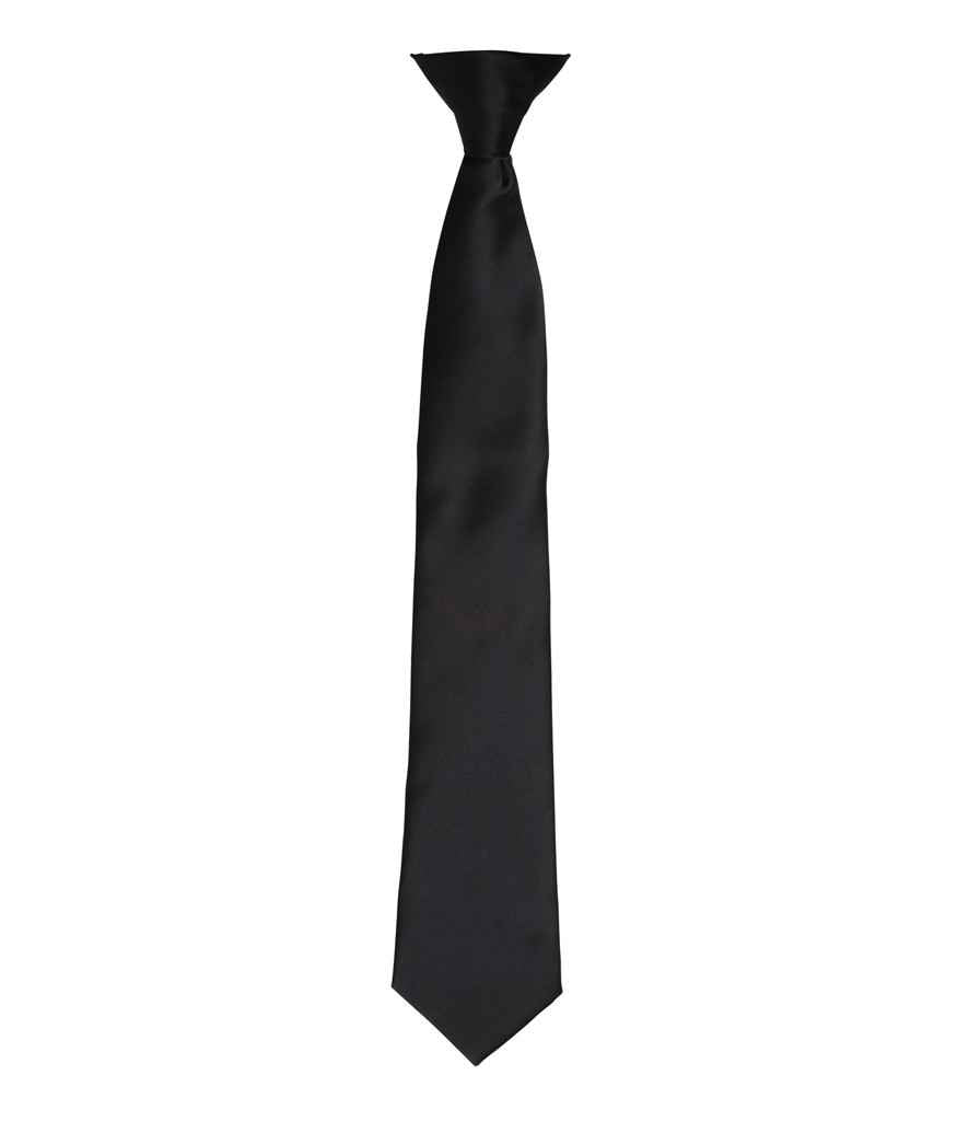 Premier 'Colours' Satin Clip Tie in a Range of Vibrant Shades