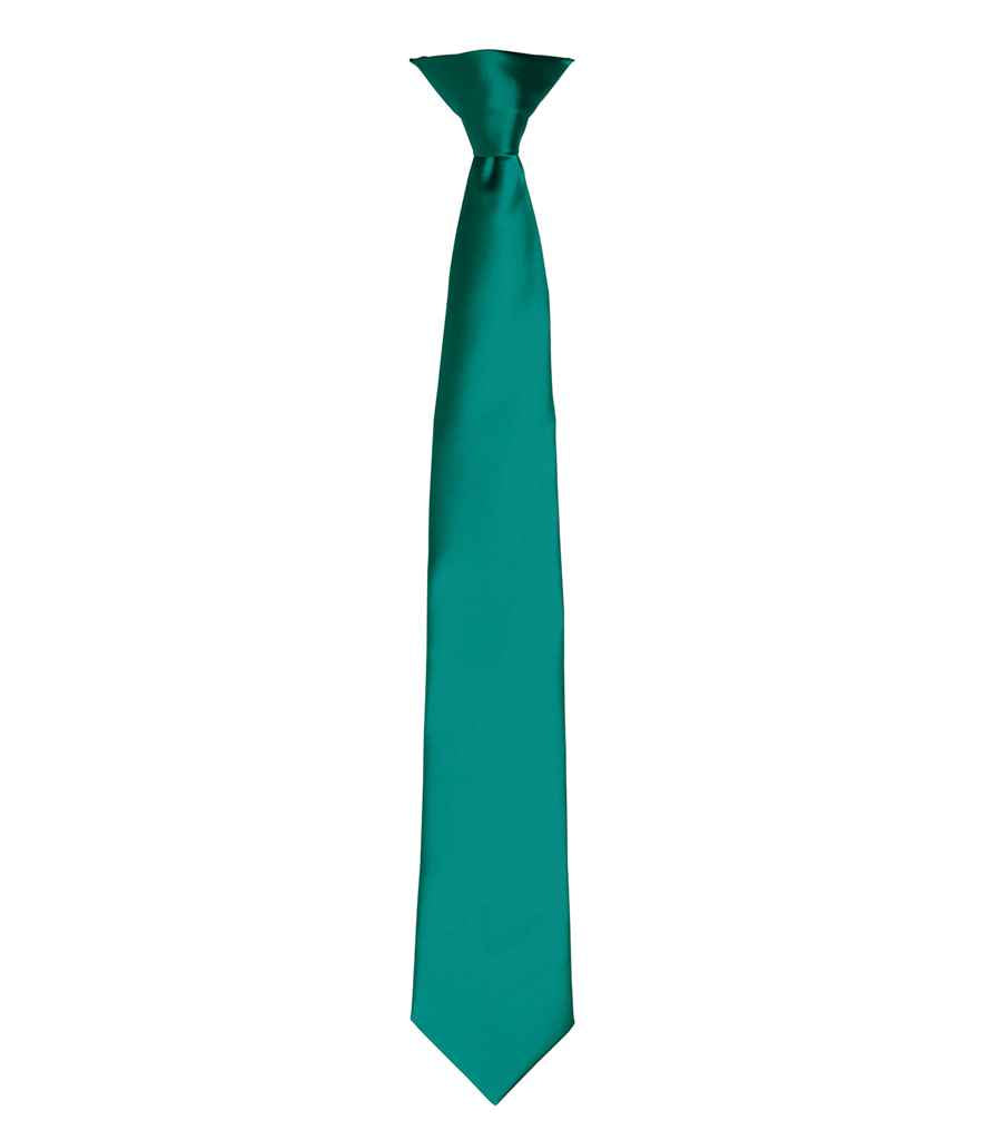 Premier 'Colours' Satin Clip Tie Collection in Various Shades