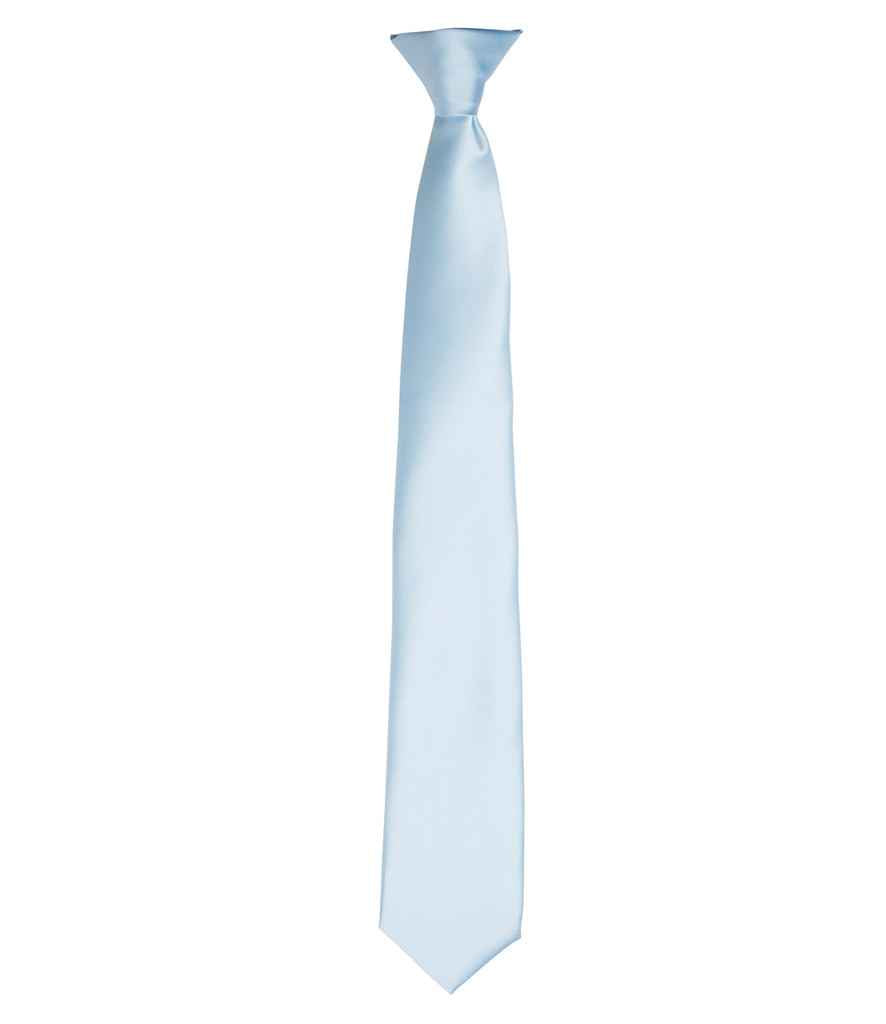 Premier 'Colours' Satin Clip Tie in a Range of Vibrant Shades