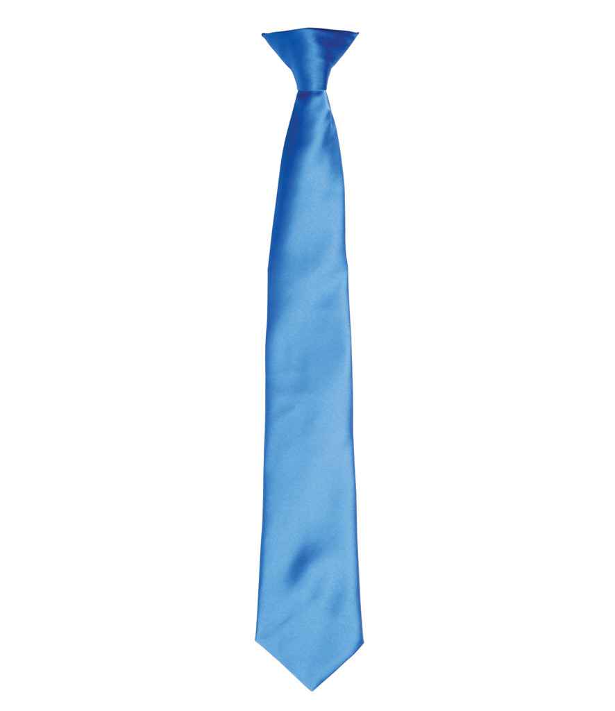 Premier 'Colours' Satin Clip Tie in a Range of Vibrant Shades