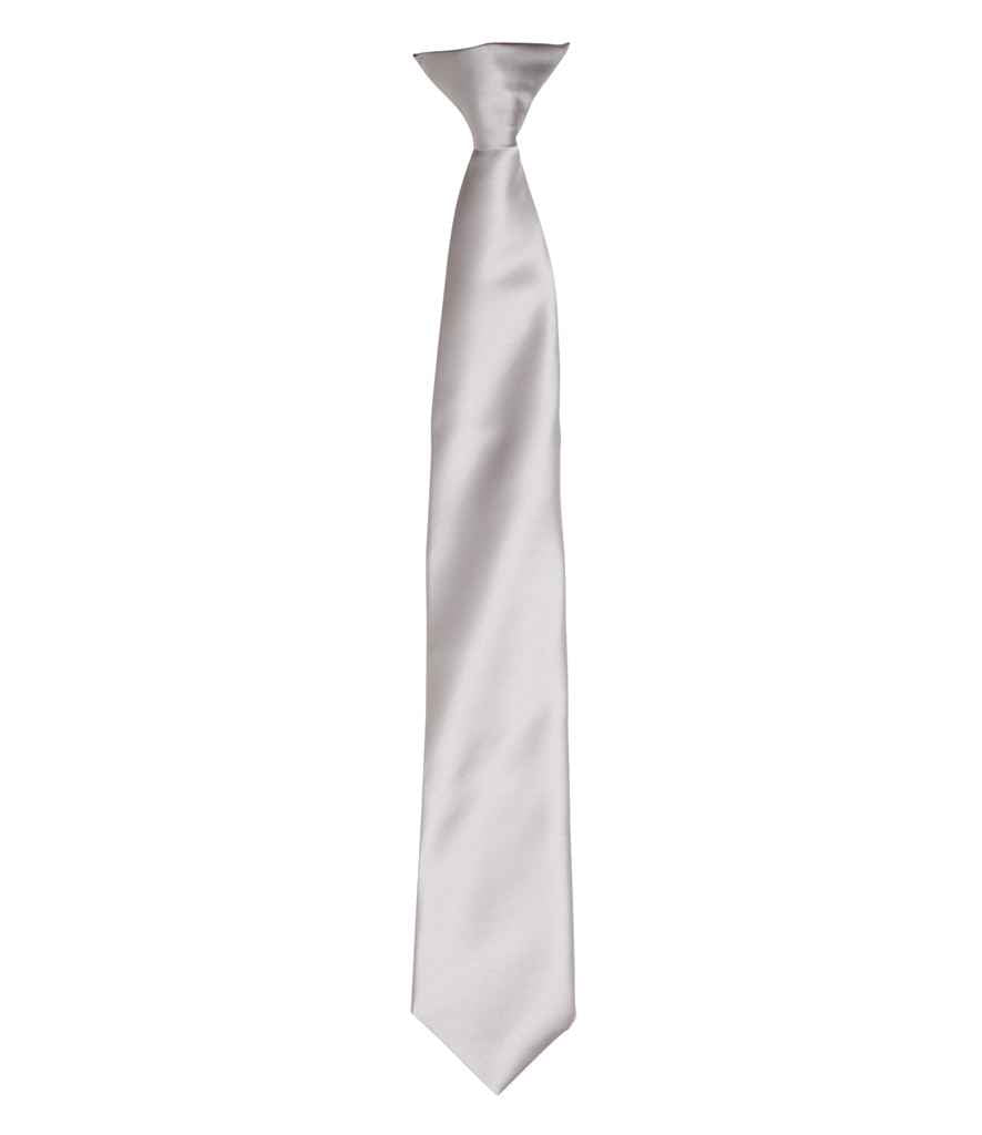 Premier 'Colours' Satin Clip Tie Collection in Various Shades