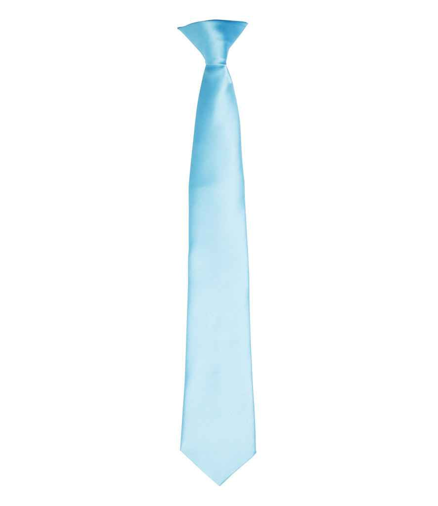 Premier 'Colours' Satin Clip Tie in a Range of Vibrant Shades