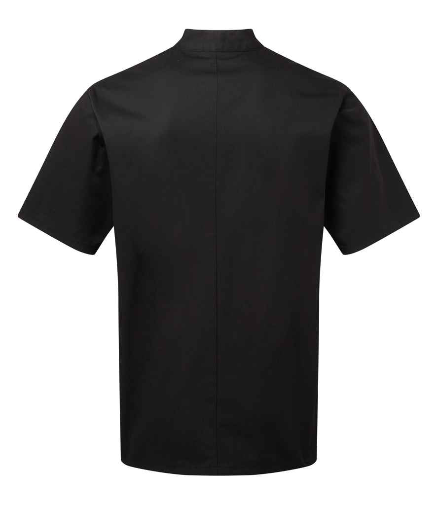 Premier Essential Short Sleeve Chef's Jacket with Classic Fit and Durable Fabric