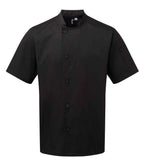 Premier Essential Short Sleeve Chef's Jacket with Classic Fit and Durable Fabric
