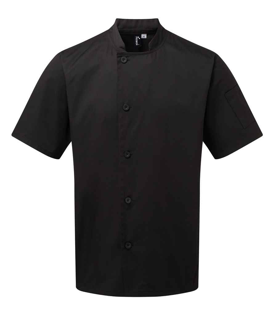 Premier Essential Short Sleeve Chef's Jacket with Classic Fit and Durable Fabric