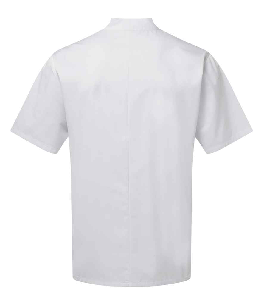 Premier Essential Short Sleeve Chef's Jacket with Classic Fit and Durable Fabric