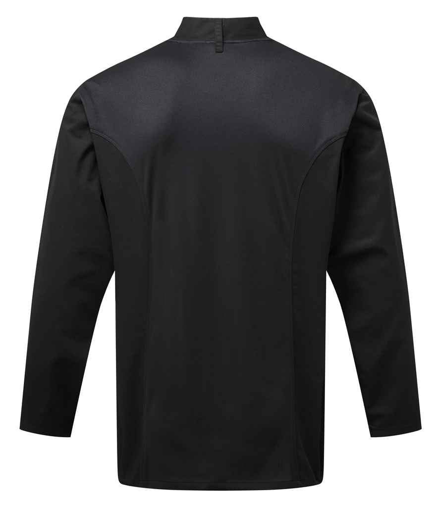 Premier Coolchecker® Long Sleeve Chef's Jacket with Durable, Breathable Fabric for Professionals