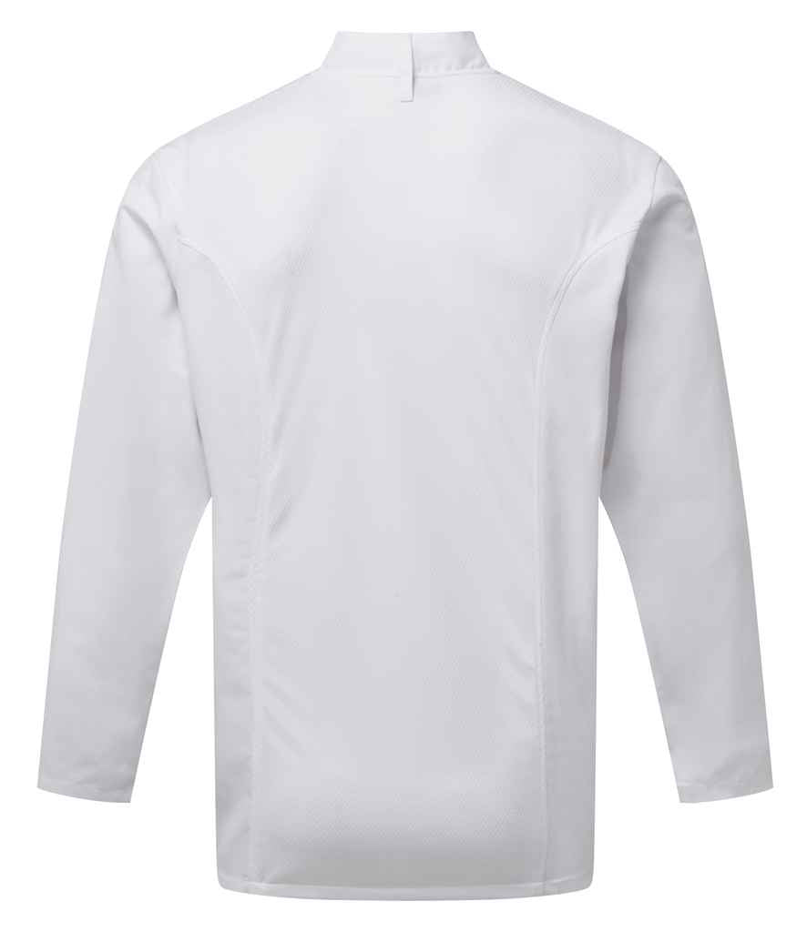 Premier Coolchecker® Long Sleeve Chef's Jacket with Durable, Breathable Fabric for Professionals