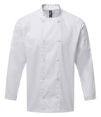Premier Coolchecker® Long Sleeve Chef's Jacket with Durable, Breathable Fabric for Professionals