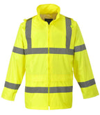 Portwest Hi-Vis Rain Jacket | Yellow