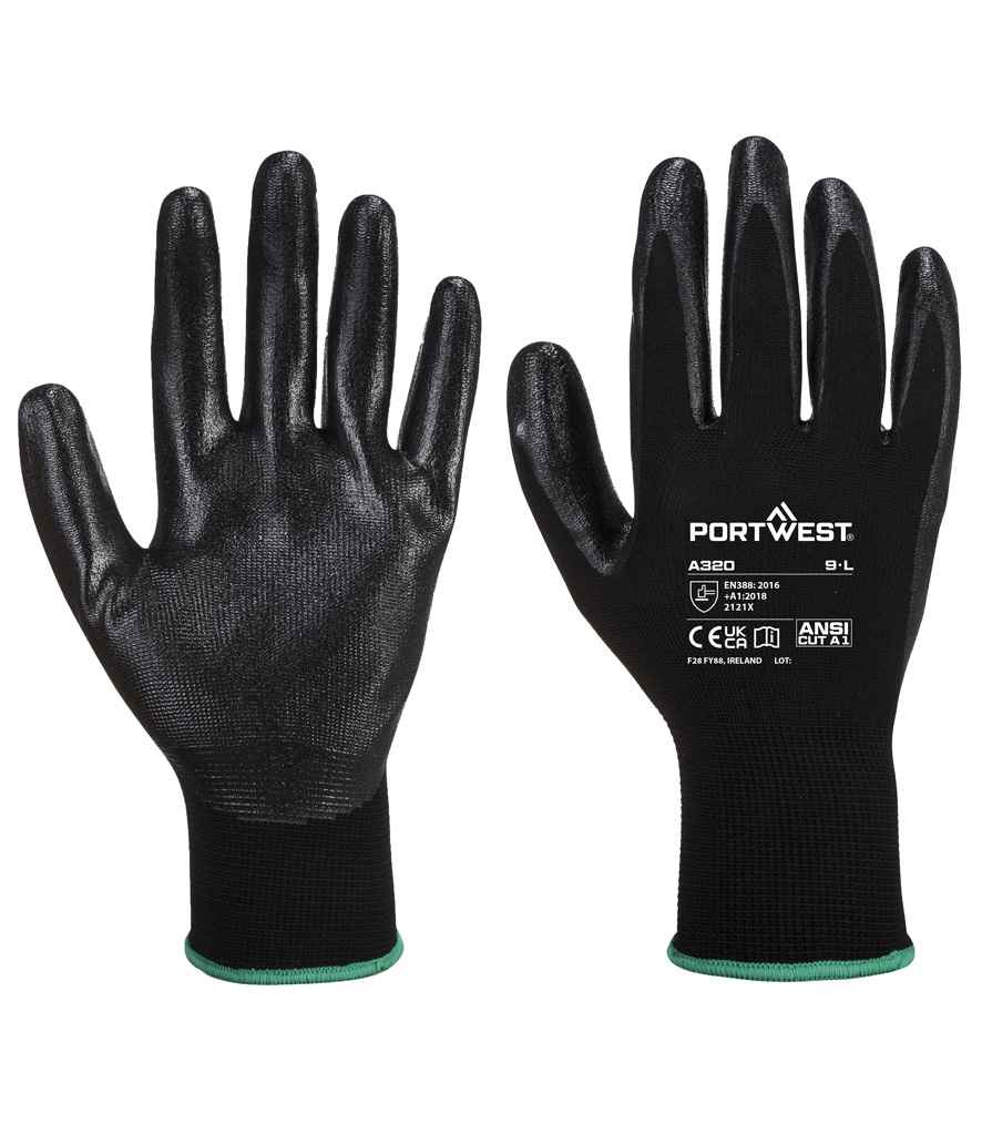 Portwest Dexti-Grip Gloves | Black