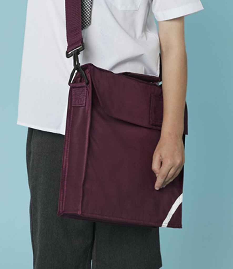 Quadra Junior Book Bag with Strap | Burgundy