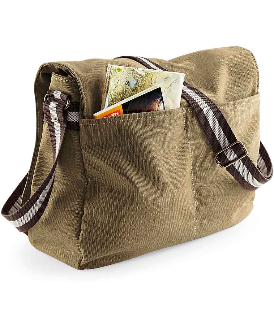 Quadra Vintage Canvas Despatch Bag | Sahara