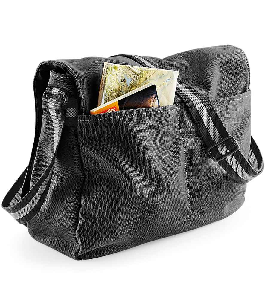 Quadra Vintage Canvas Despatch Bag | Vintage Black