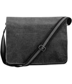 Quadra Vintage Canvas Despatch Bag | Vintage Black