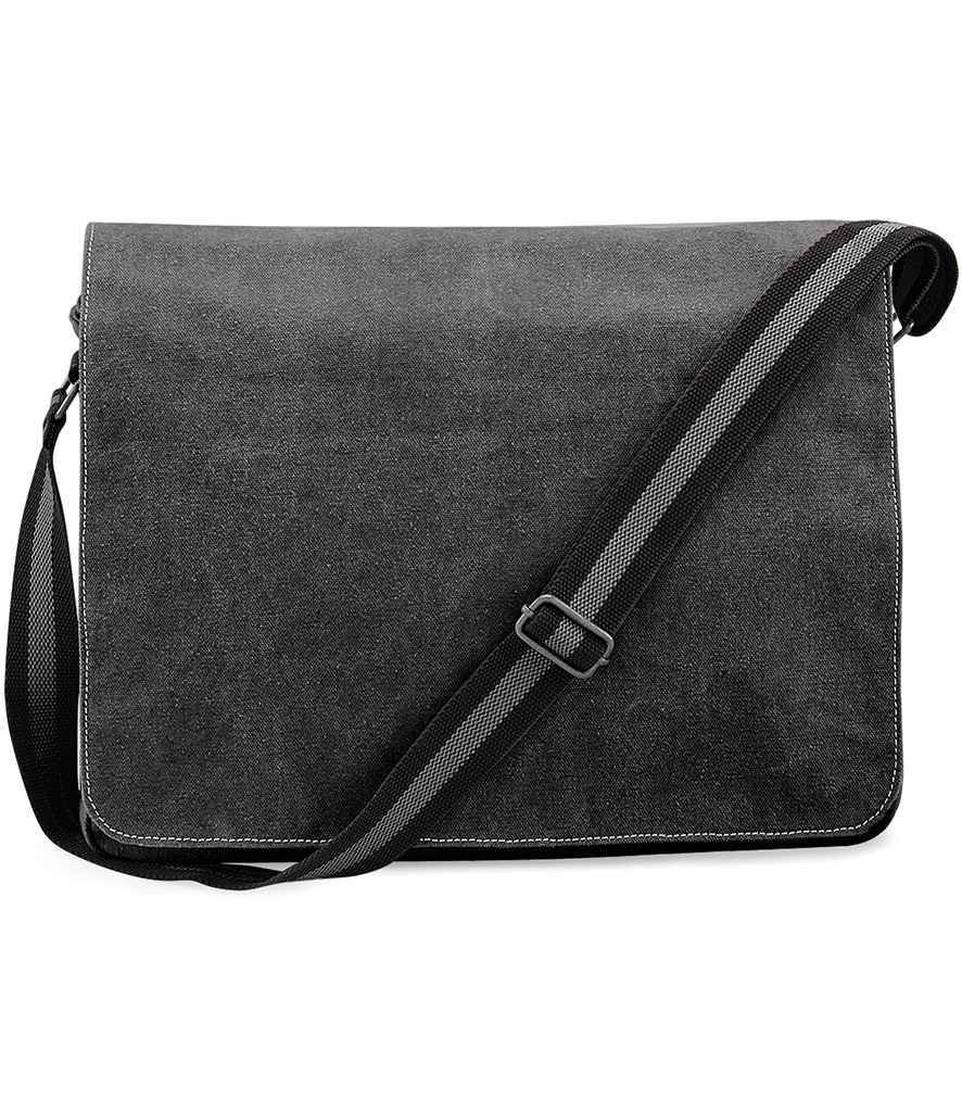 Quadra Vintage Canvas Despatch Bag | Vintage Black