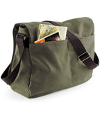 Quadra Vintage Canvas Despatch Bag | Vintage Military Green