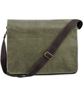 Quadra Vintage Canvas Despatch Bag | Vintage Military Green