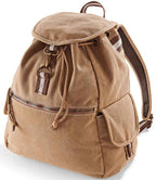 Quadra Vintage Canvas Backpack | Sahara
