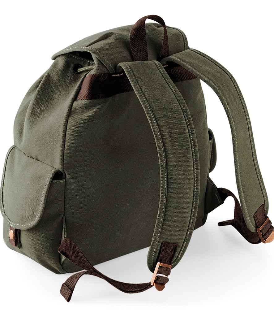 Quadra Vintage Canvas Backpack | Vintage Military Green