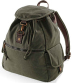 Quadra Vintage Canvas Backpack | Vintage Military Green