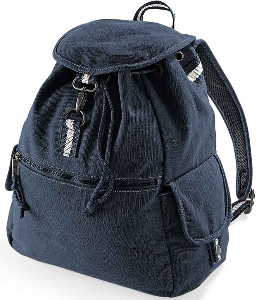 Quadra Vintage Canvas Backpack | Vintage Oxford Navy