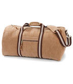 Quadra Vintage Canvas Holdall | Sahara