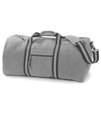 Quadra Vintage Canvas Holdall | Vintage Light Grey